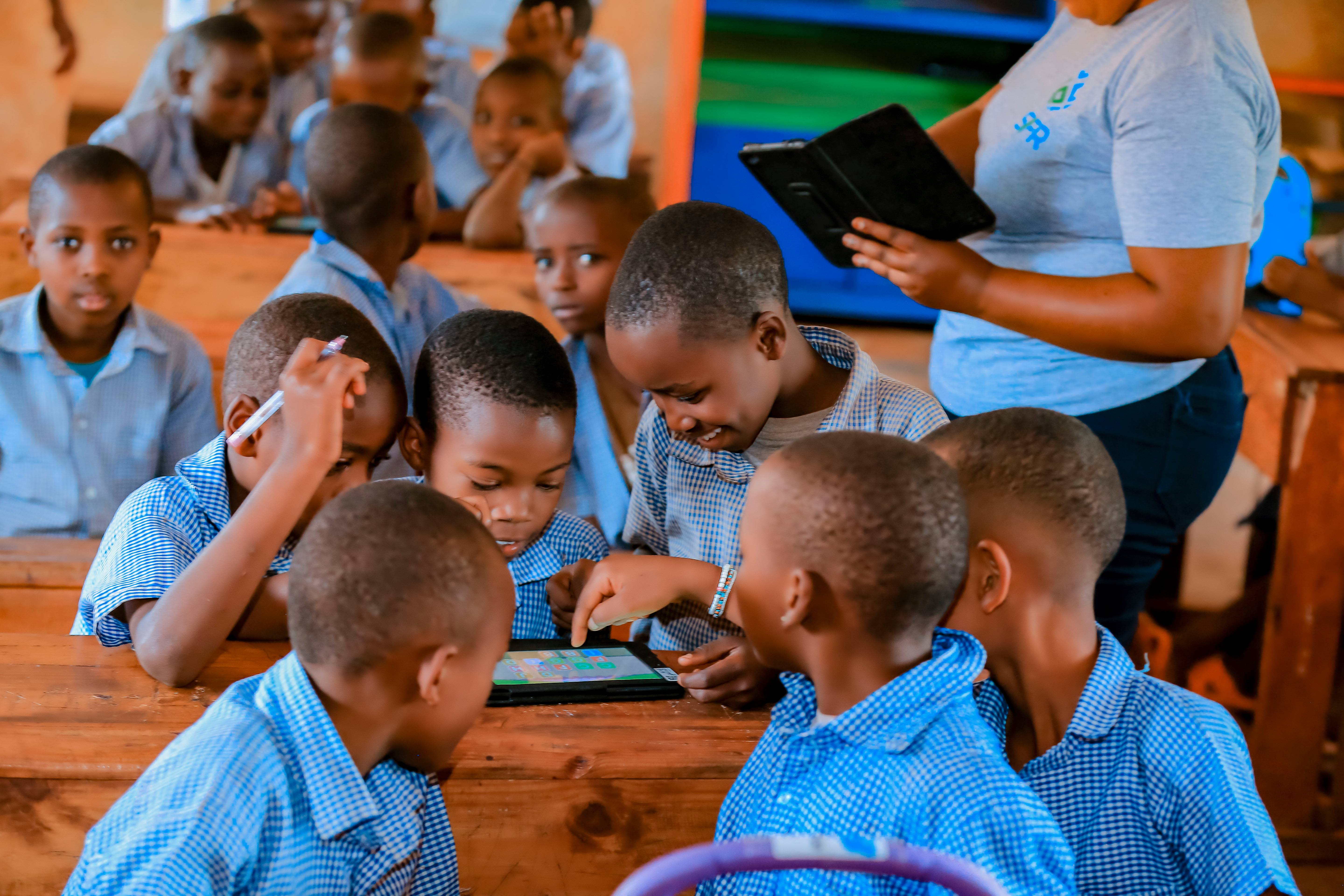 Students during a school visit